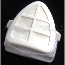 【米勒線上購物】口罩 防塵口罩 杯狀口罩 附棉質墊布 濾棉可更換