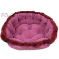☆貴氣桃紫絨毛床材質厚實舒適保暖高質感沙發睡床中小型犬貓適用