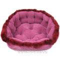 ★貴氣桃紫絨毛床 材質厚實舒適保暖 高質感沙發睡床 中小型犬貓適用