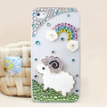 【MIYA米亞】iPhone 4s/4 羊咩咩 手機水鑽殼(捷克鑽) (手工 手機美容 水晶 手機殼 保護殼 保護套)