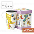 《Midohouse》美國Cypress『奢華瓷器馬克杯(附杯蓋)』600ml