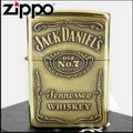 ◆斯摩客商店◆【ZIPPO】美系~Jack Daniel's威士忌~浮雕標誌打火機(黃銅款) NO.254BJD.428