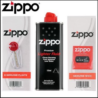 ◆斯摩客商店◆【ZIPPO】3樣合購優惠組合(小罐補充油 打火石 棉芯)