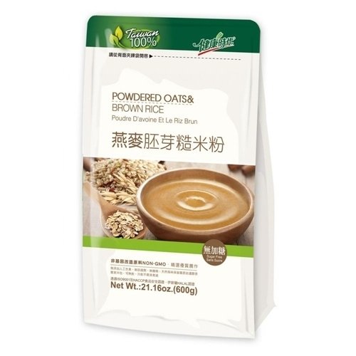 健康時代 燕麥胚芽糙米粉(無糖)600公克/包