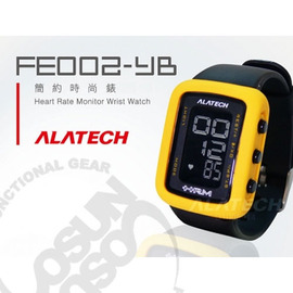 【ALATECH】多功能健身腕錶.車錶.手錶.運動錶.跑步路跑.三鐵健身.自行車/黃黑 FE002-YB