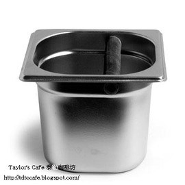 【泰勒】營業 or 家庭用義式半自動咖啡機把手 - 專用咖啡餅敲渣桶/殘渣桶/咖啡渣桶 - 高15cm (全不銹鋼製)