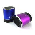 迷你攜帶式 魔音 MP3插卡喇叭/鋁合金設計(內建FM)~ 藍色/紫色 二色可以選~