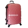 《葳爾登》mingjiang名將24吋硬殼鏡面登機箱360度旅行箱防水行李箱貝殼箱24吋8016粉紅