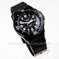 LRW-200H-1BVDF 卡西歐 CASIO 指針錶 黑面 數字時刻 亮面黑色橡膠 38mm 女錶 童錶 LRW-200H-1B