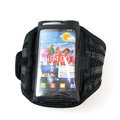 Samsung Galaxy S2 i9100三星手機用運動型手臂袋 跑步聽音樂接聽電話 插頭孔設計通風帆布材質 黑色