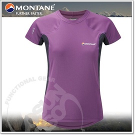 【英國 Montane】Sonic T-shirt 女款 SN超音速短袖排汗衣.吸濕.排汗.快乾.透氣/紫
