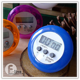 【Q禮品】B1215 圓型電子計時器/方型計時器/廚房料理夾子計時器/倒數計時/磁鐵/磁力/可立/可夾計時器