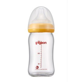 貝親 Pigeon寬口母乳實感玻璃奶瓶160ml0個月以上(P17312橘) 408元