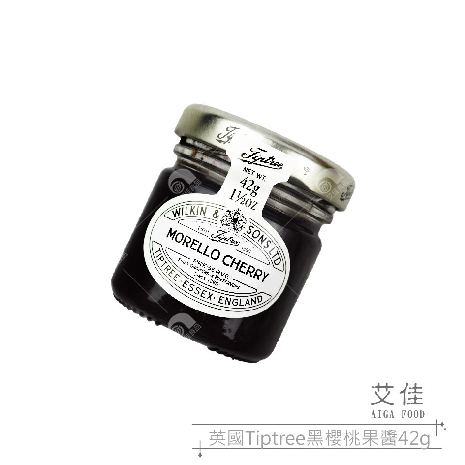 【艾佳】英國Tiptree迷你黑櫻桃果醬42g/罐