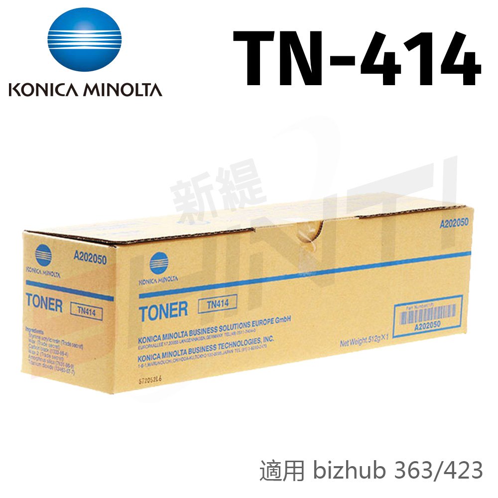 KONICA MINOLTA TN-414 原廠影印機碳粉 （適用 bizhub 363 , 423 ）
