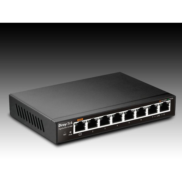 [DrayTek居易]VigorSwitchG1080(8*10/100/1000 Ethernet+QoS+VLA N+HTTP網頁管理)【下單前,煩請電聯(留言),(現貨/預排)】