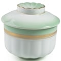 【日本進口】 菊形綠白 茶碗蒸 001-46