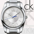 CK手錶 Calvin Klein男錶 國隆 K0K21120 白 CK 不鏽鋼錶帶_藍色秒針經典款石英男錶_一年保固_開發票