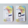 APPLE I PHONE 4/4s 專用SIM 卡托/卡槽/卡座/卡架+取卡針/MICRO SIM卡取卡器/退片針/退卡器/ /ip4/ipad 2