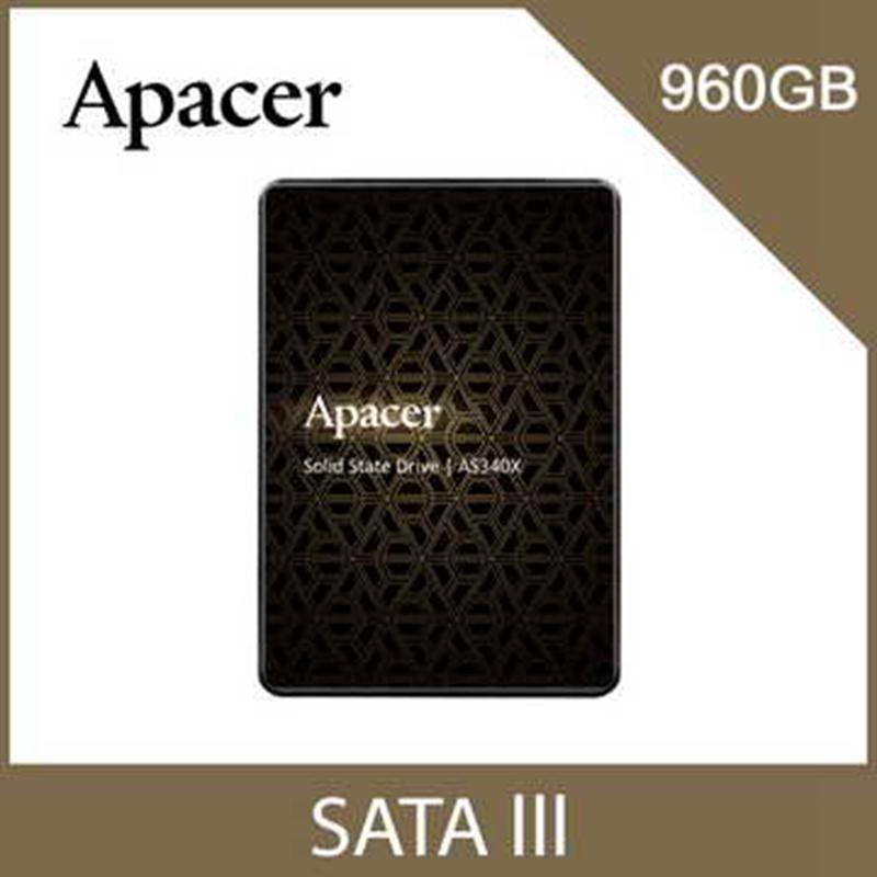 [Apacer/來電享優惠]SATA3 AS340X 960G(AP960GAS340XC-1)【24期+含稅免運.下單前,煩請電聯(留言),(現貨/預排)】
