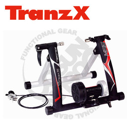 【Tranz X】Tranz-X 新款 6段線控阻泥磁阻鋁合金訓練台/自行車訓練器 室內單車體能訓練 登山車和公路車皆適用 JD-118