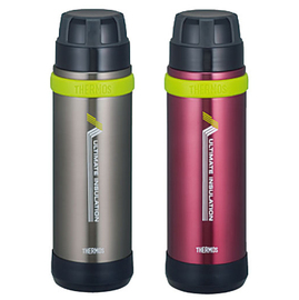 THERMOS 膳魔師登山健行專用超輕真空保溫瓶 FEK-800 灰色 / 桃紅色