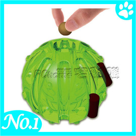 ☆日本PETIO益智玩具-中階【綠色魔球 4046】小型犬用耐咬有彈性