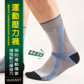纖薄透氣運動壓力襪-短襪 1/2襪【旅行家】78000