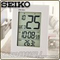 CASIO 時計屋 SEIKO 精工電子鬧鐘 QHL055W 數位式冷光 溫度 日、星期顯示 桌上型鬧鐘