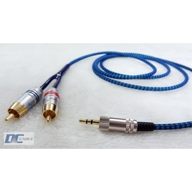 DC-Cable 耳機轉AV(2R-3.5)頂級銀線/1.5M
