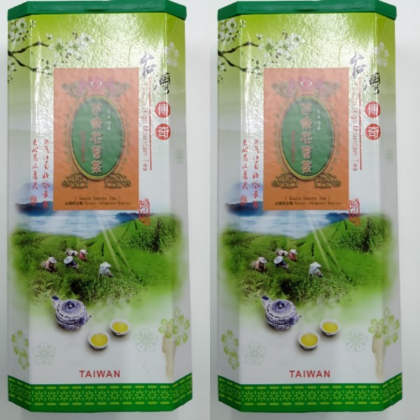 罐裝【高山芭樂心葉茶】芭樂芯葉茶1250元/300gX2包(含紙罐)《百年峰華莊園》