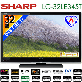 SHARP 夏普 LC-32LE345T 32吋 數位高畫質LED液晶電視 ★24期0利率★ 超級Eco節能模式(業界領先最低耗電量)