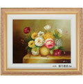 花卉油畫水果畫果實畫-m26(羅丹畫廊)含框50X60公分(100％手繪)