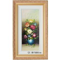 花卉油畫水果畫果實畫-Q1(羅丹畫廊)含框 35X 61公分(100％手繪)