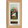 花卉油畫水果畫果實畫-Q5(羅丹畫廊)含框35X65公分(100％手繪)