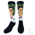 【JHJ DESIGN】台灣製造 名畫襪 襪子 芙烈達 卡蘿 墨西哥畫家 綿襪 女襪 猴子與自畫像 長襪 中筒襪 藝術襪