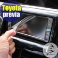 【EZstick】Toyota PREVIA (前座中控台螢幕貼+後座影音)螢幕專用 - 靜電式霧面車用LCD螢幕貼