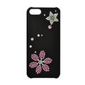 ★APP Studio★【Play Bling】施華洛世奇水晶 iPhone 5/5S 保護殼《Floral Drops》(免運費)