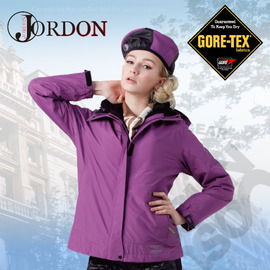 【橋登 Jordon】女款 GORE-TEX+POLARTEC二合一外套.兩件式防水透氣刷毛外套/零下耐寒保暖款.風雨衣(非羽絨外套) 1072-紫色