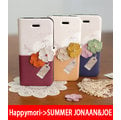 【韓國正品原裝 Happymori】※Memorise of paris※ 側開手機皮套 可適用Apple iphone4s/4 Galaxy S2 i9100