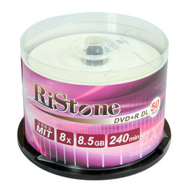 RiStone 空白光碟片 日本版 A+ DVD+R 8X DL 8.5GB x 50P