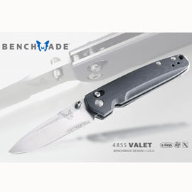 美國Benchmade VALET半齒刃折刀/ M390鋼-#BENCH 485S