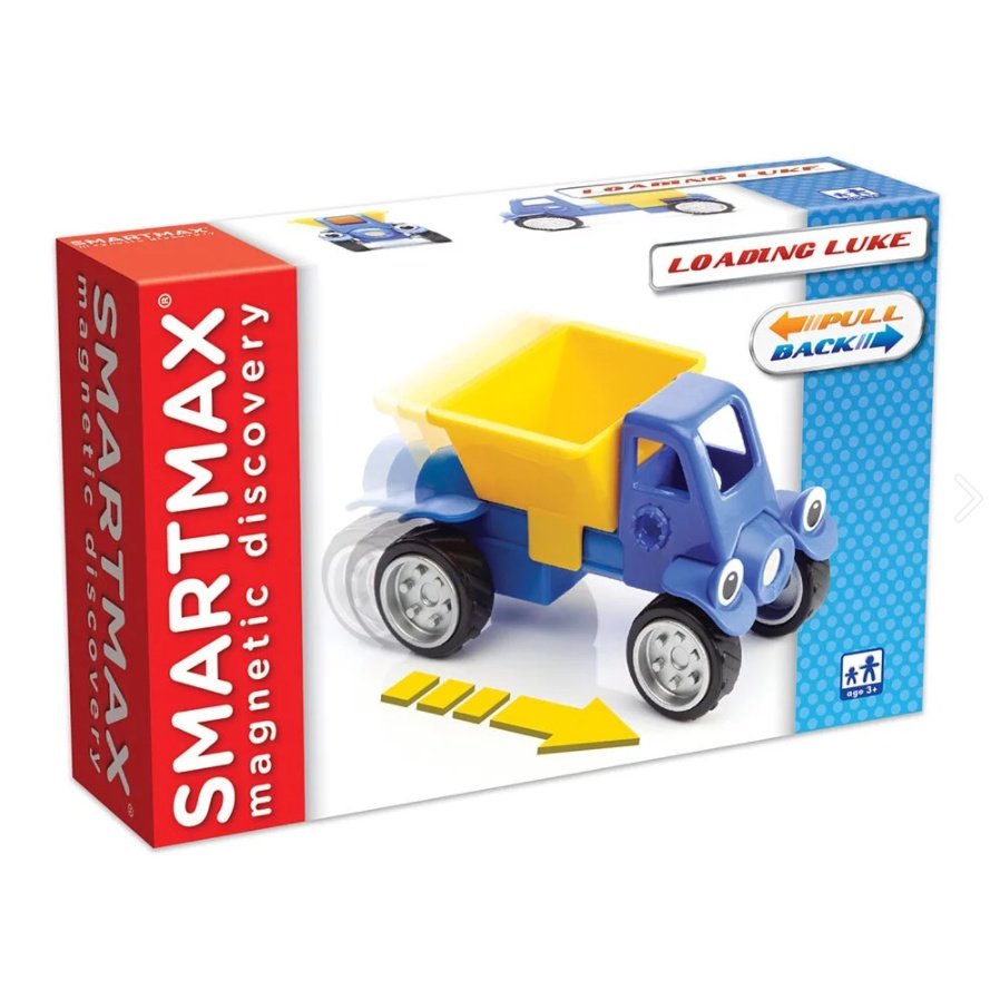 【比利時SMARTMAX】寶寶磁力接接棒-迴力卡車