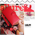 【韓國原裝潮牌 LKUN】Samsung Note2 N7100 專用保護皮套 100%高級牛皮皮套㊣ 多功能多用途手機皮套&amp;錢包完美結合 (紅)