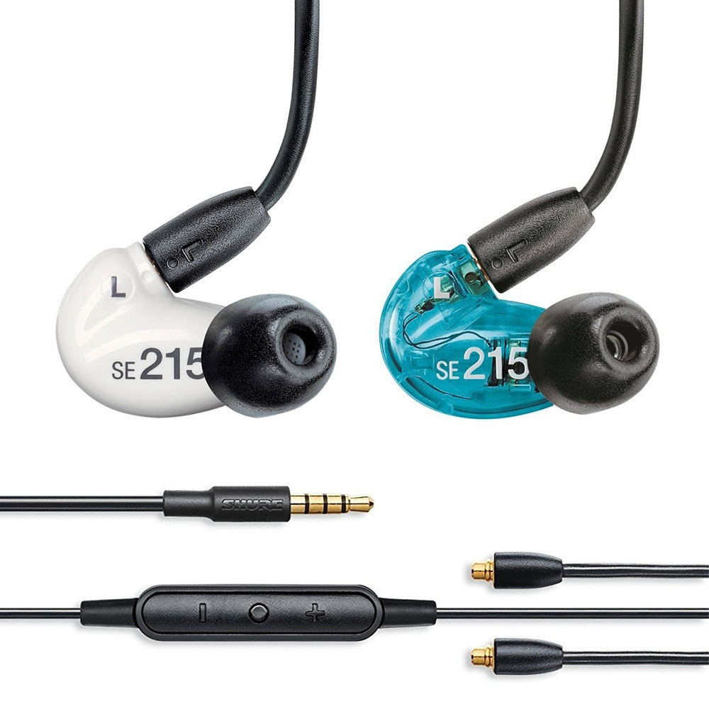 志達電子SE215SPE-UNI-A 美國舒爾SHURE 可換線耳道式耳機線控版Android