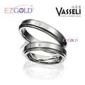 VASSELI ◤真愛奇蹟◢ 鎢鋼鑽石戒指(一對)