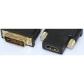 【勁昕科技】DVI轉HDMI轉接頭 DVI24+5公轉HDMI母高清 全銅鍍金頭