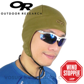 【美國 Outdoor Research】OR WindStopper Peruvian Hat 羽量級防風透氣護耳帽(防潑水).排汗帽.保暖帽.登山.自行車.滑雪 (棕) 83155 DA