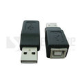 【Safehome】USB A公 轉USB B母 USB轉接頭，可將一般扁頭USB 和 印表機方頭 USB 轉接！CU2201