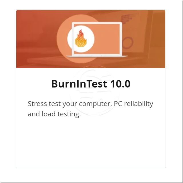 PassMark BurnInTest V10.x 商業單機下載版(含一年維護合約,永久授權版)- PC Reliability and Load Testing!